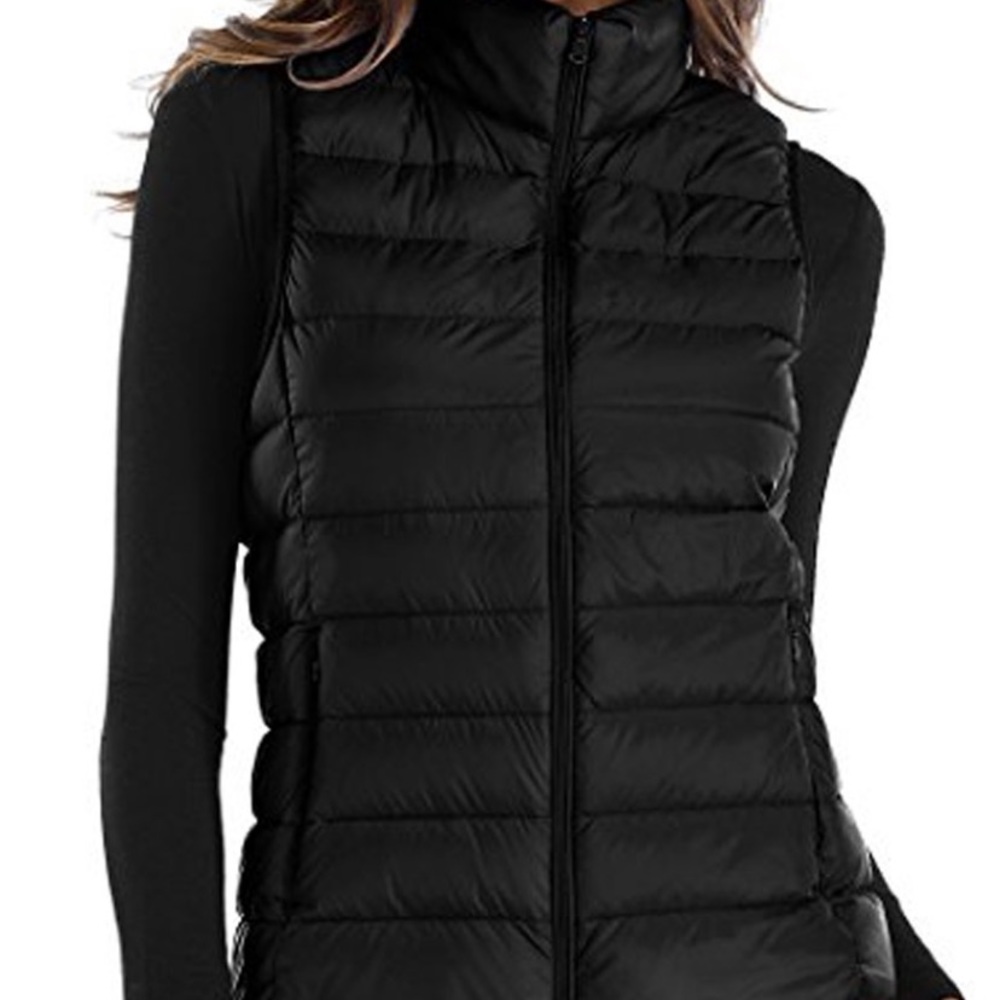 Black Puffer Vest - Mango
